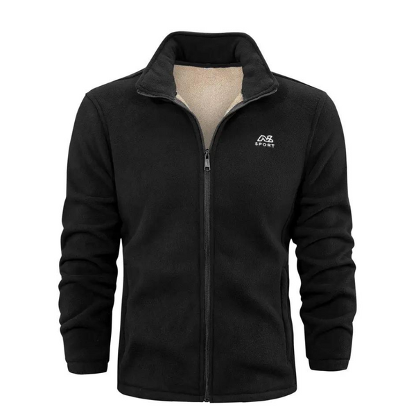 Men's Full-Zip Fleece Jacket with Warm Lining