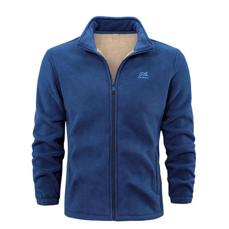 Men's Full-Zip Fleece Jacket with Warm Lining