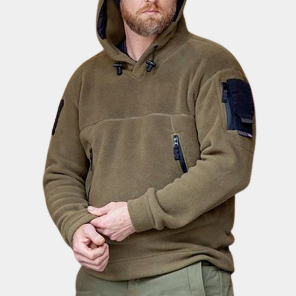 Men's Fleece Hoodie with Utility Pockets