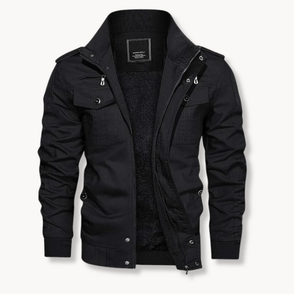 Men's Warm Utility Jacket with Inner Fleece