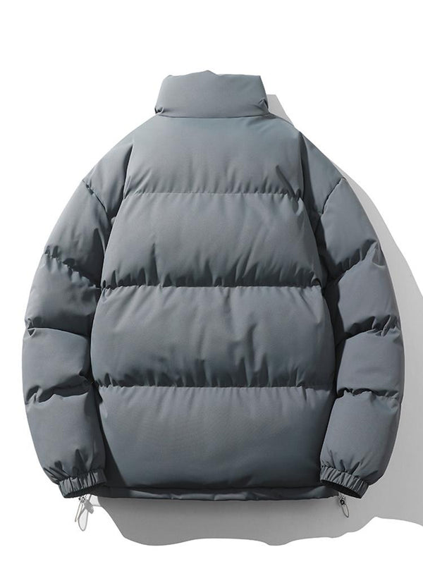 Men's Winter Puffer Jacket with High Collar