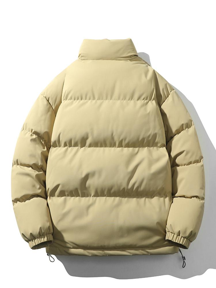 Men's Winter Puffer Jacket with High Collar