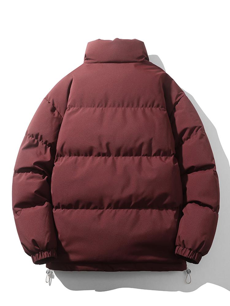 Men's Winter Puffer Jacket with High Collar